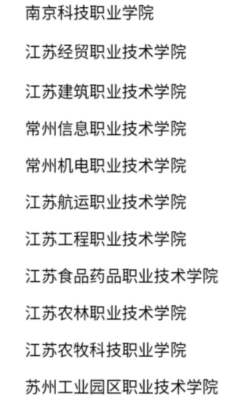 江蘇省2025年高職院校提前招生招收退役士兵試點院校名單.png