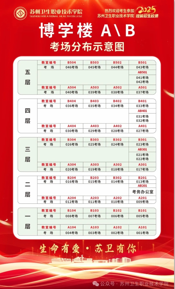 蘇州衛(wèi)生職業(yè)技術(shù)學(xué)院2025年提前招生校測考試準考證打印及考場安排2.png